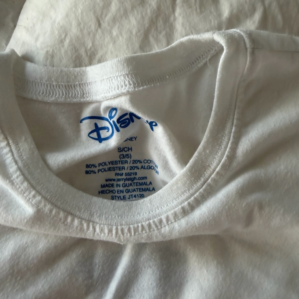 Disney White Crew Neck Tee